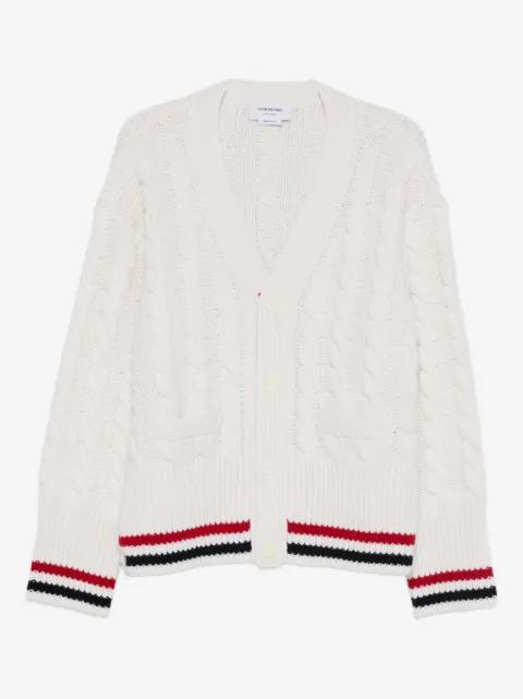 Thom Browne Cable Knit wool cardigan