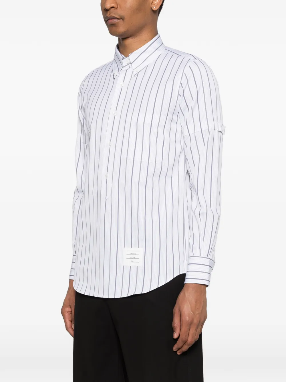 Thom Browne Camicia A Righe - Bianco 