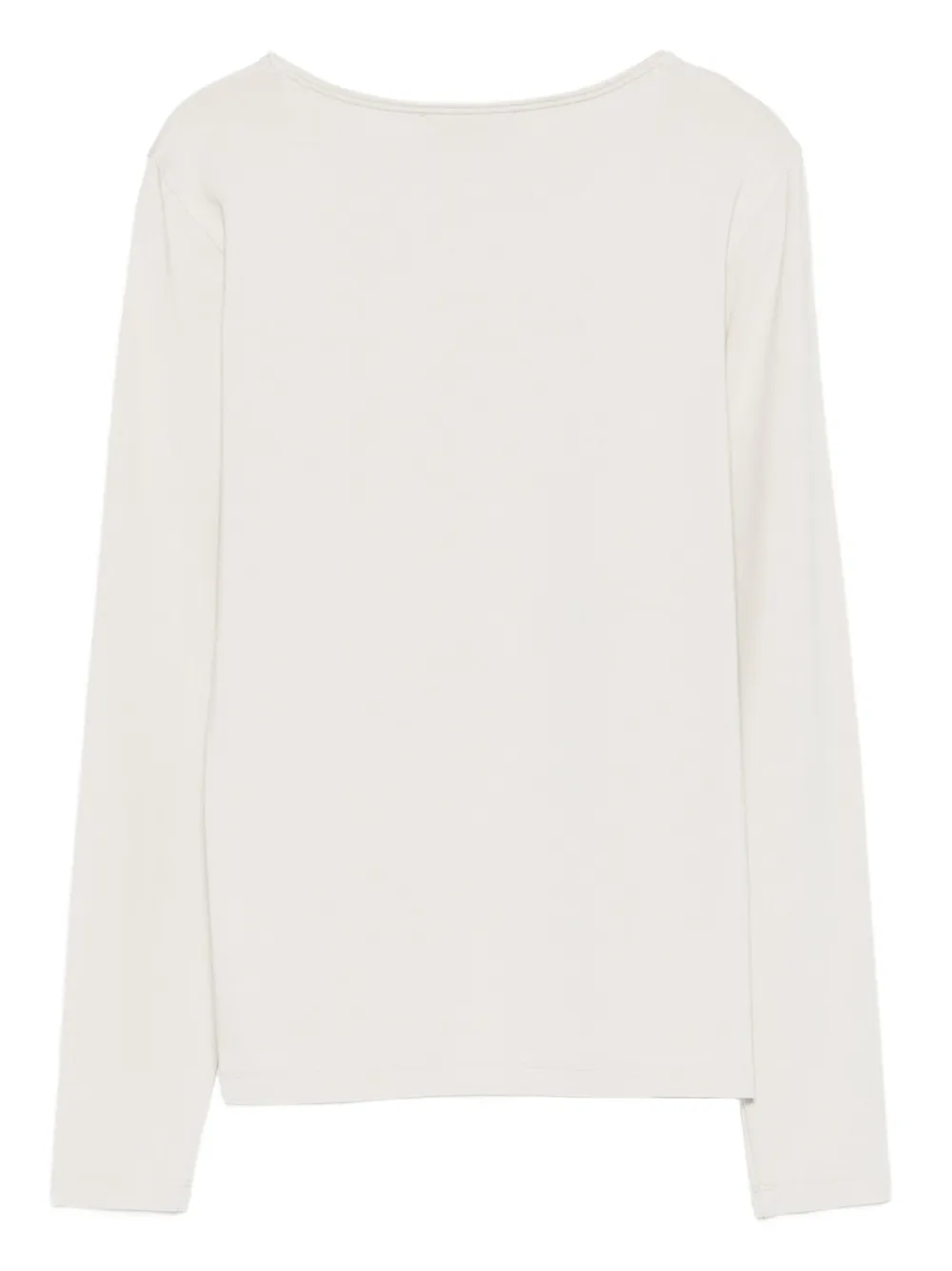 Le Tricot Perugia Blouse met boothals Beige