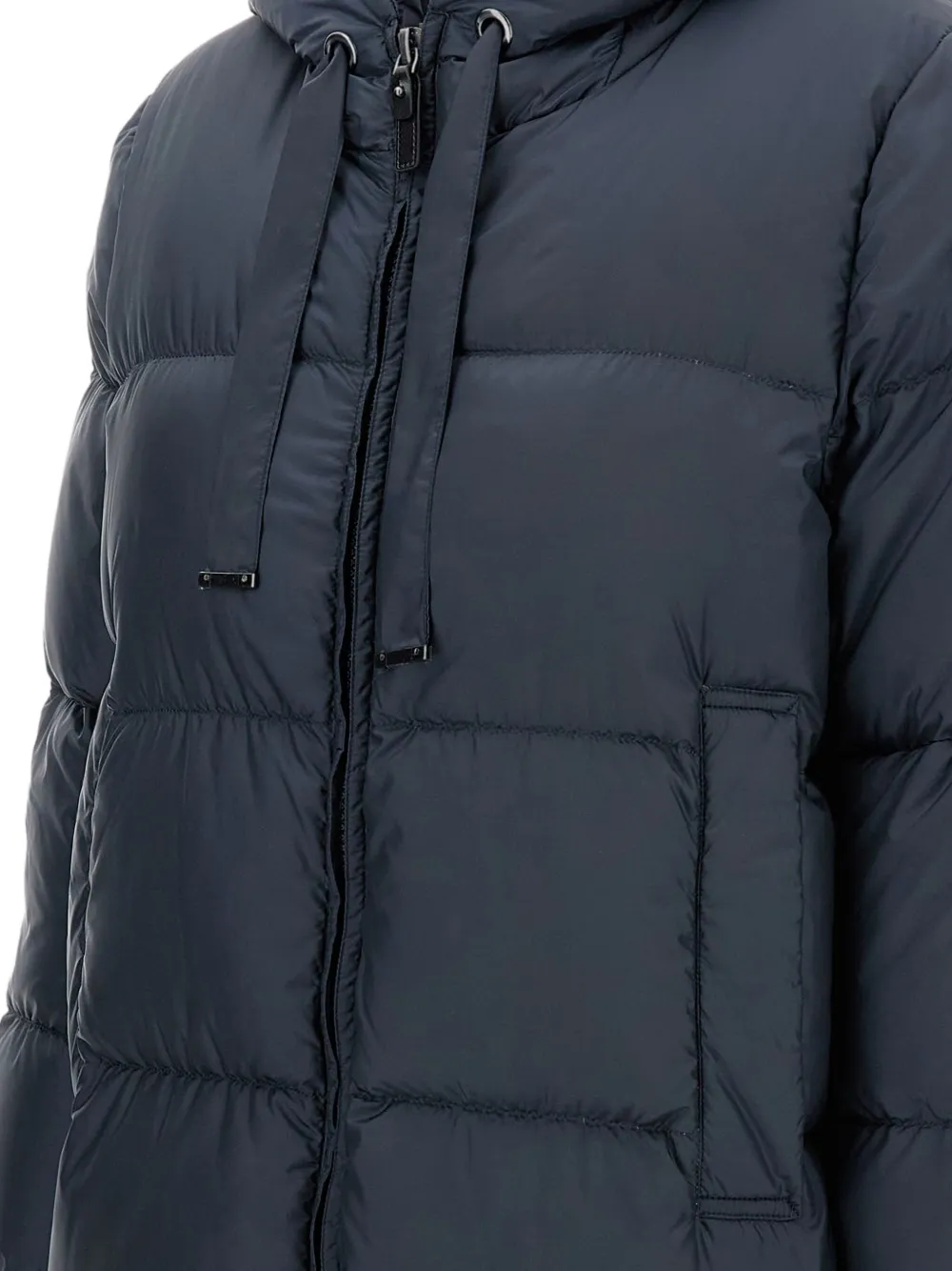 Max Mara Gewatteerde jas met capuchon Blauw