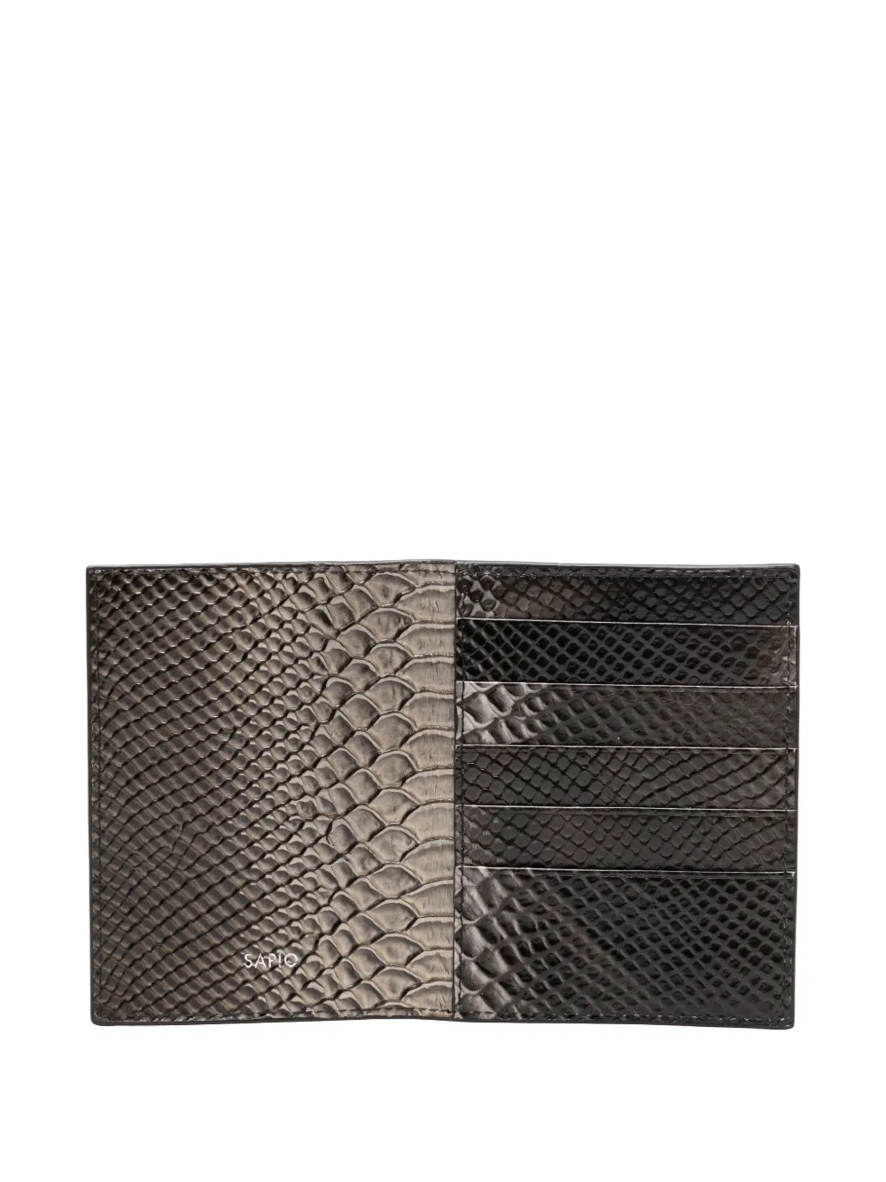 SAPIO Portemonnee met slangenleer-effect Grijs