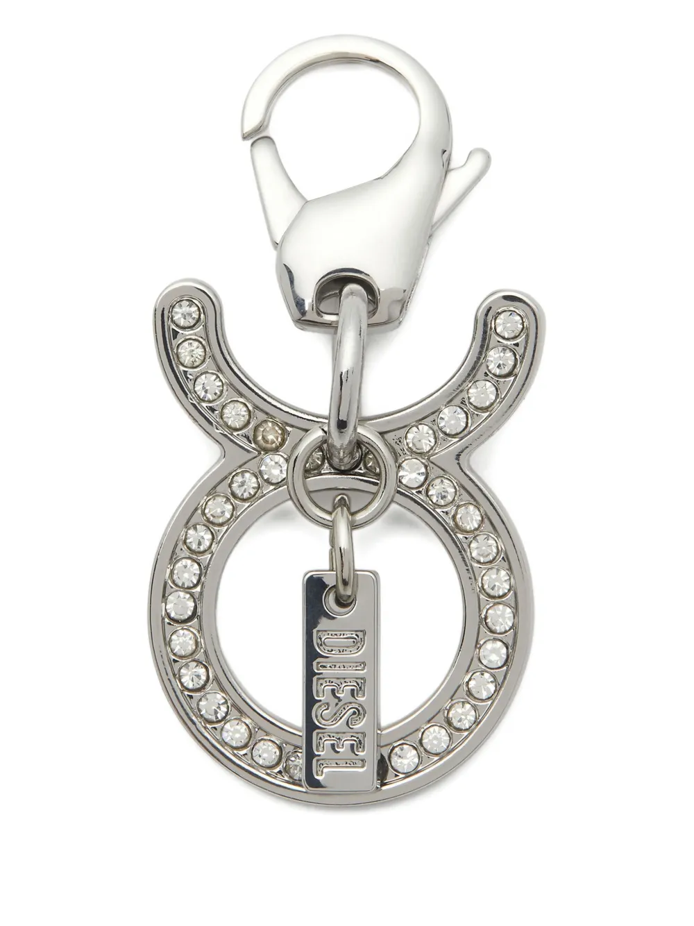 Diesel Taurus embellished charm keyring | Silver | Image 1