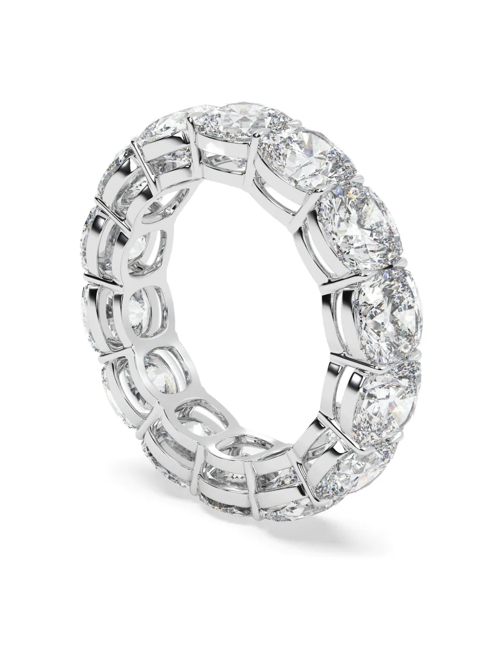 Tilla 14k White Gold Diamond Eternity Band In Metallic