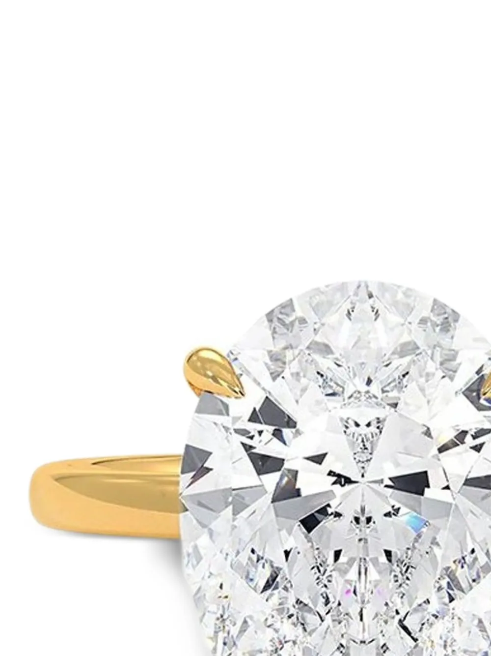 Tilla 14K yellow gold pear lab grown diamond ring | Image 2