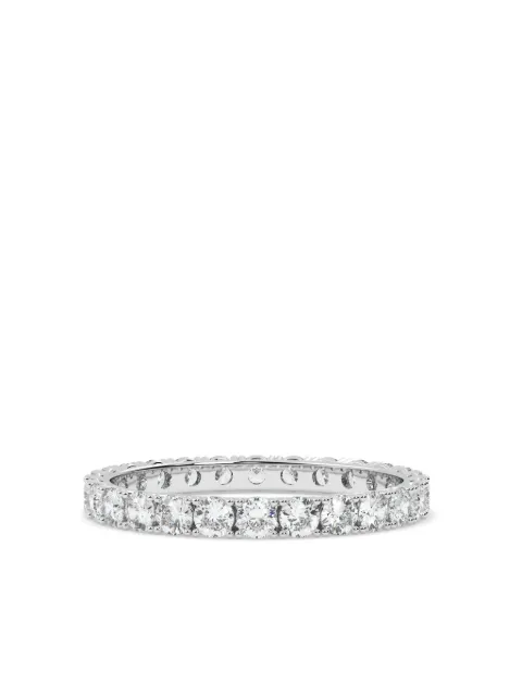 Tilla 14K white gold lab grown diamond wedding band ring