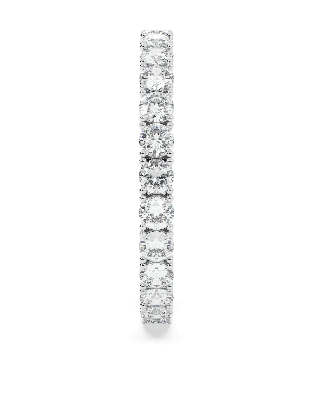 Tilla 14k White Gold Lab Grown Diamond Wedding Band Ring In Silver