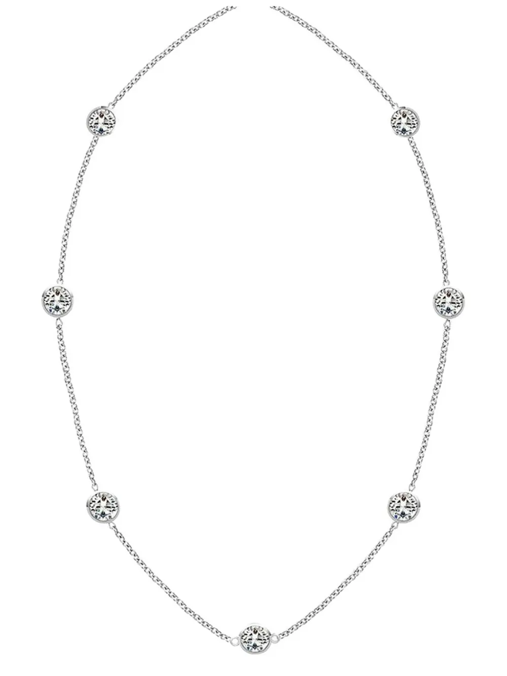 Tilla 14k Gold Lab Grown Diamond Diamonds By The Yard Necklace In Silver
