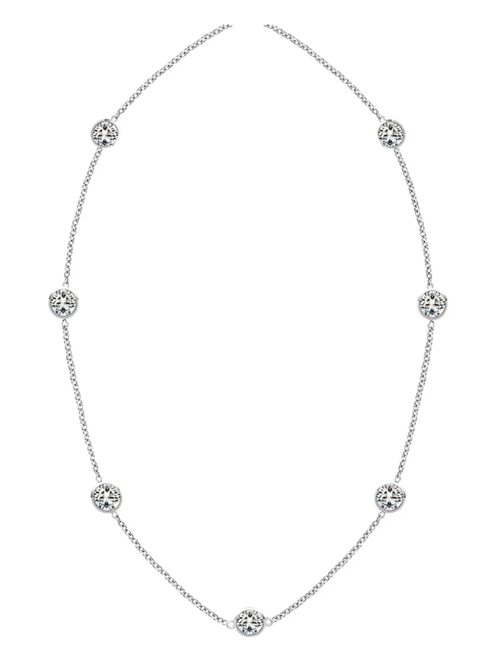 Tilla 14k Gold Lab Grown Diamond Diamonds By The Yard Necklace In Silver