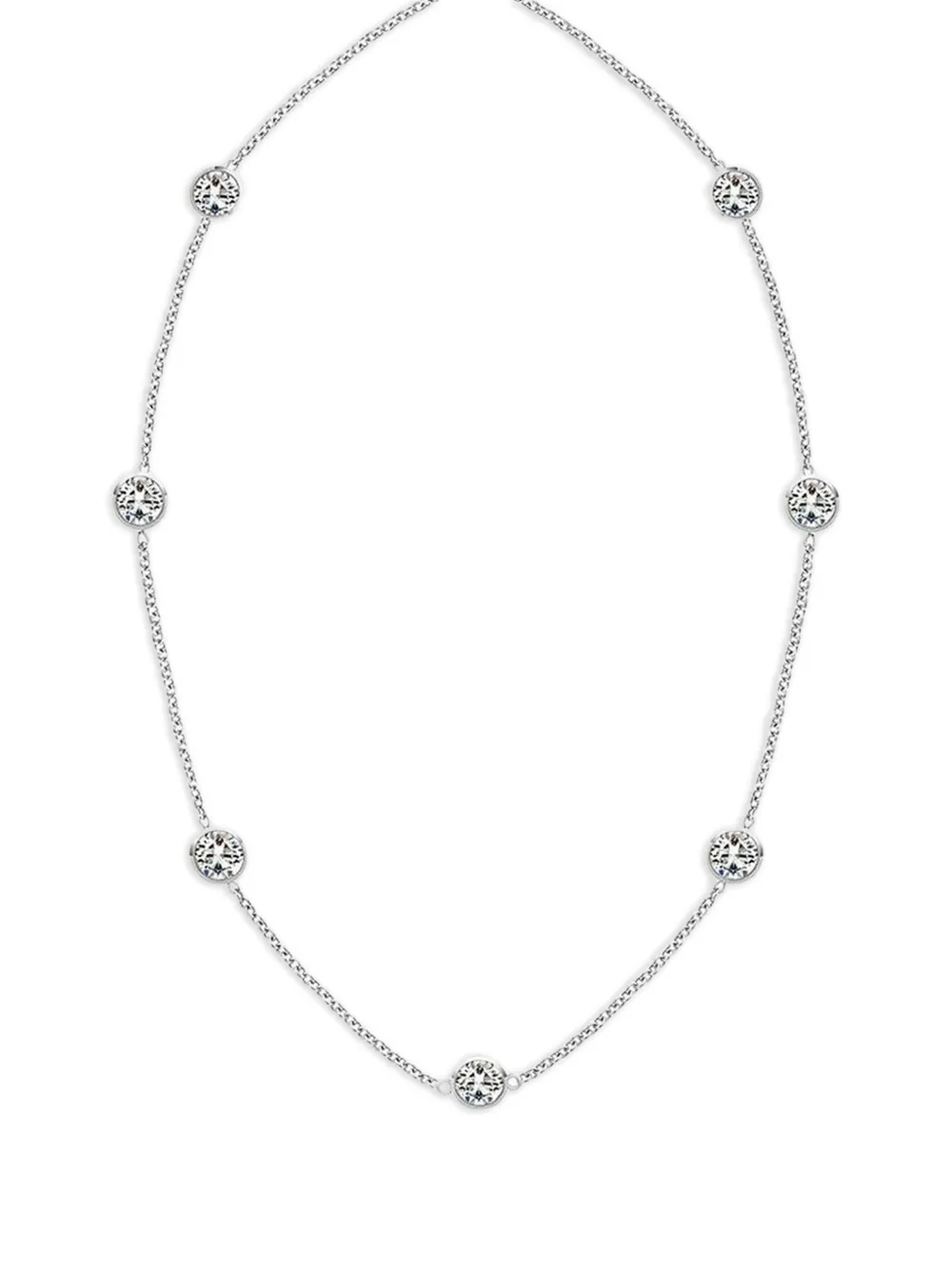 Tilla 14K Gold Lab Grown Diamond Diamonds by The Yard Necklace | Silver | Image 1