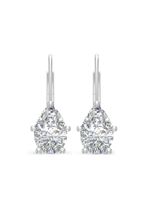 Tilla 14K white gold diamond earrings