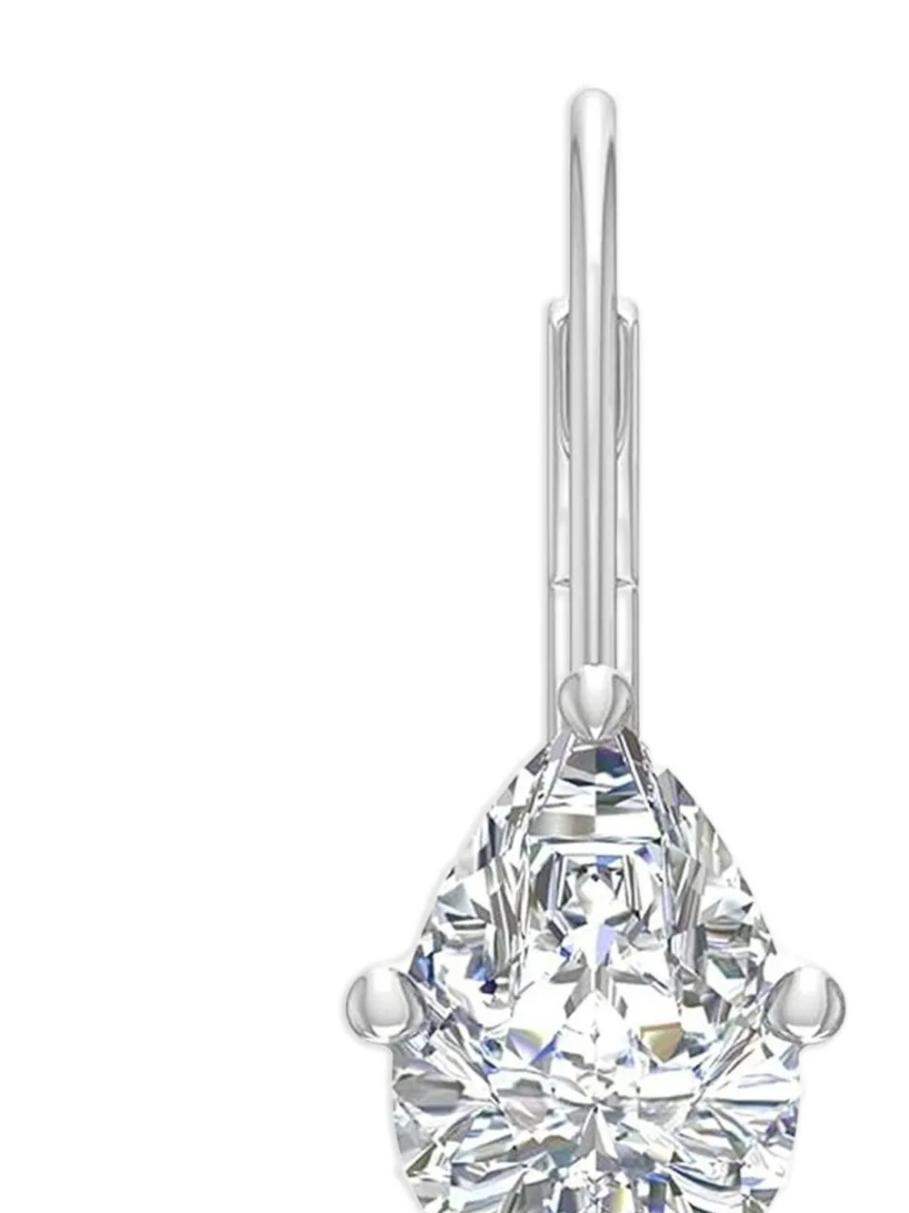 14k White Gold Diamond Earrings