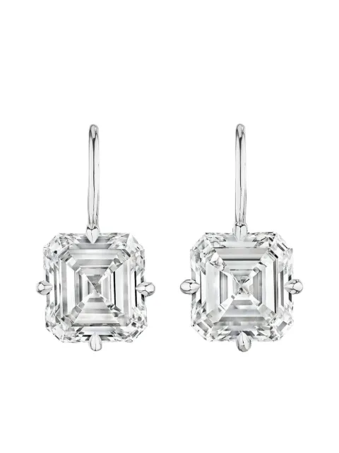 Tilla 14K white gold lab-grown diamond drop earrings