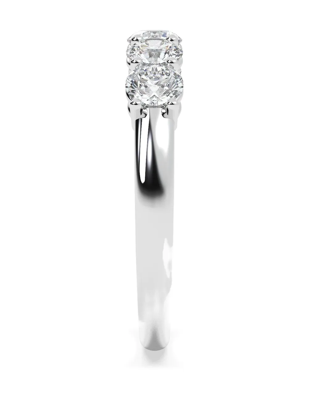 Tilla 14k White Gold Lab-grown Diamond Ring In Silver