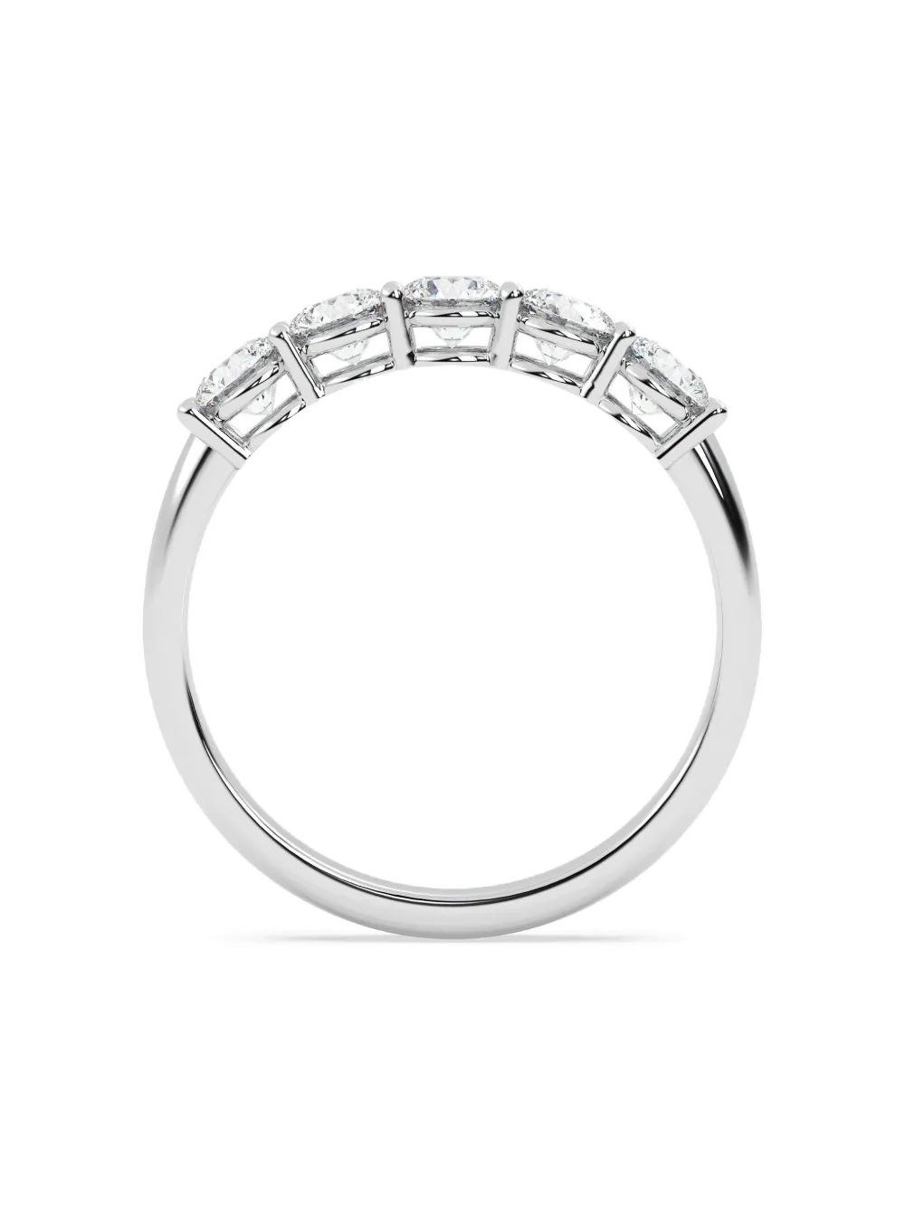 Tilla 14k White Gold Lab-grown Diamond Ring In Silver