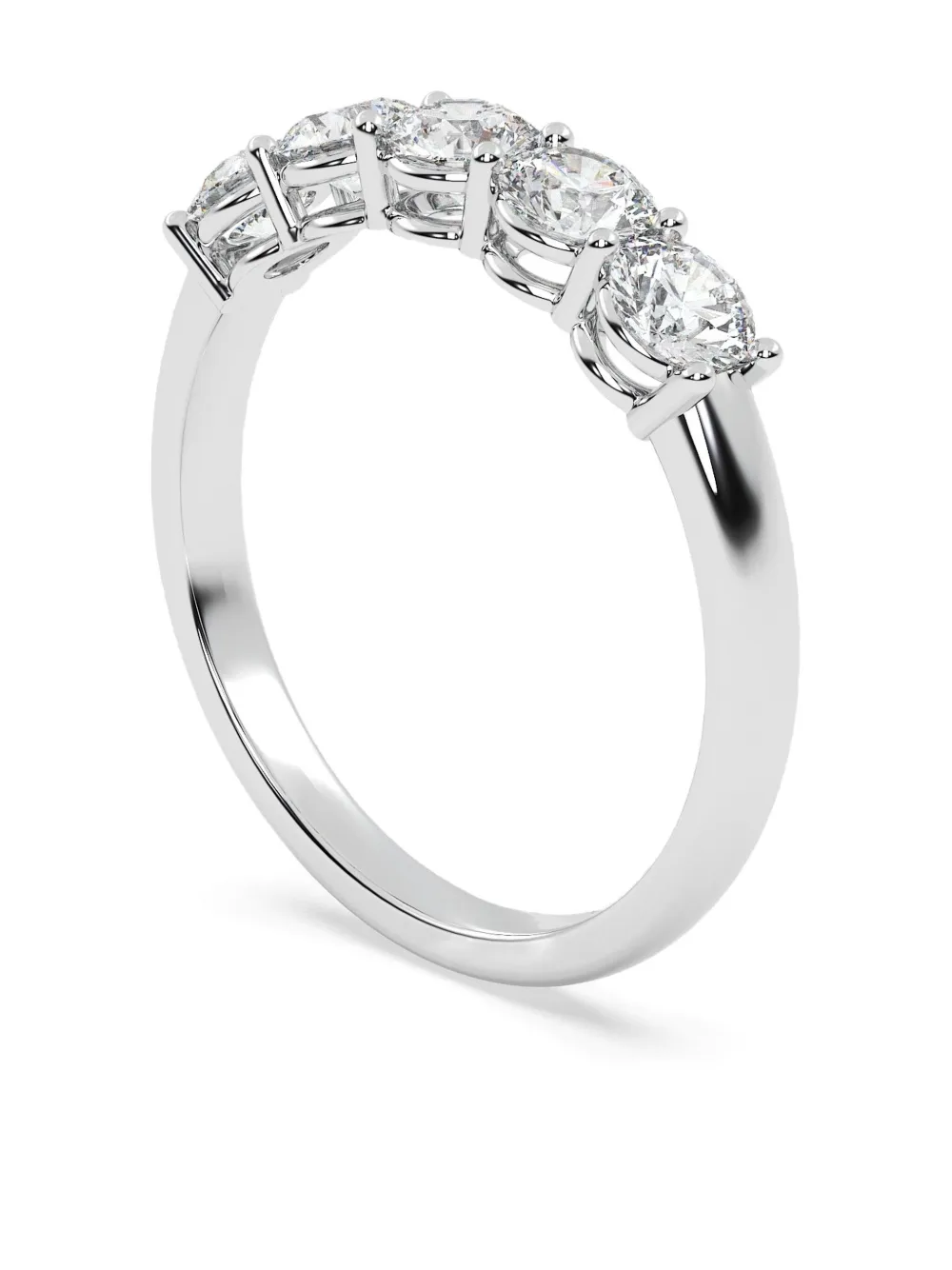 Tilla 14k White Gold Lab-grown Diamond Ring In Silver