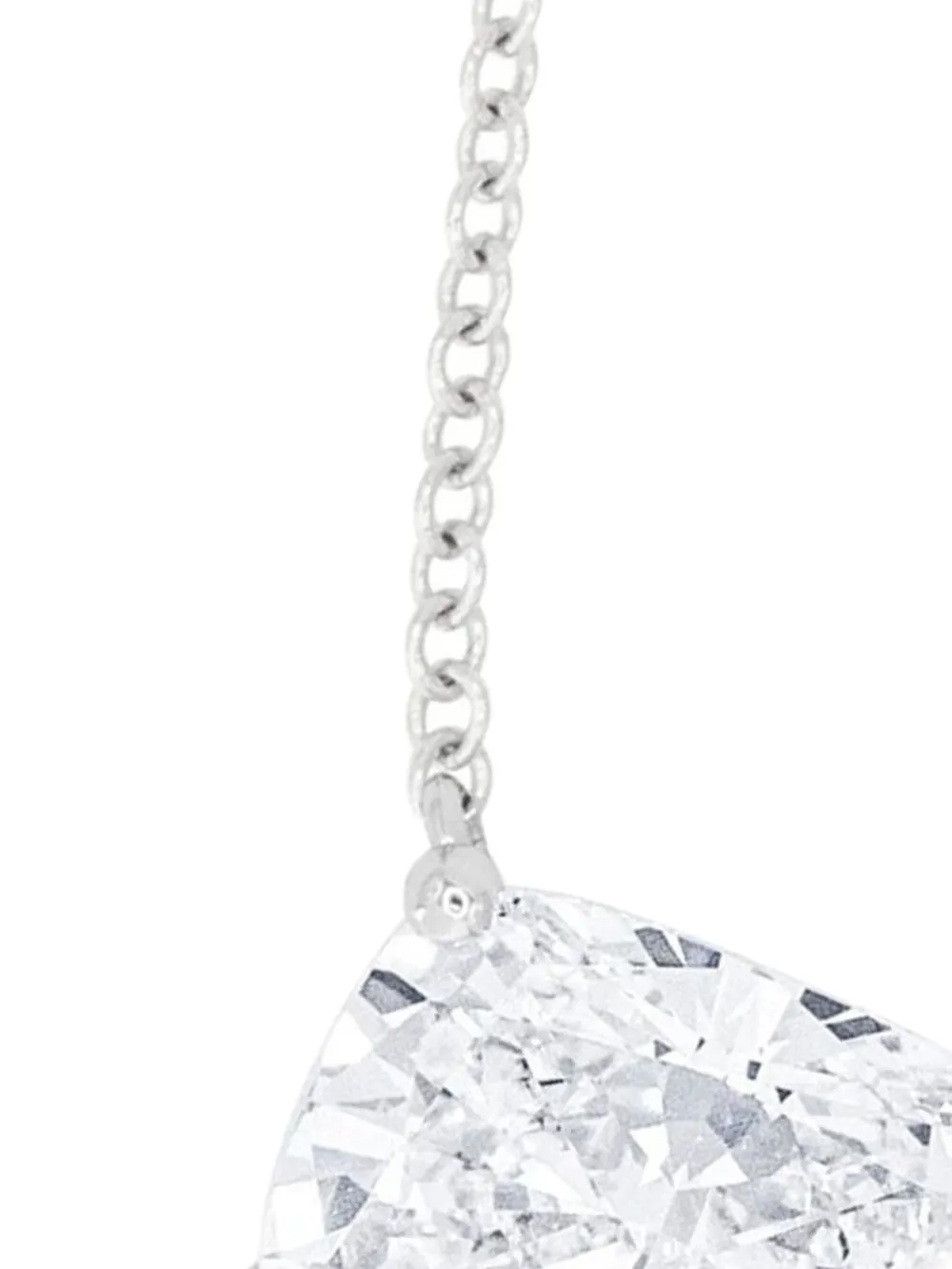 Tilla 14K white gold diamond solitaire necklace | Image 2