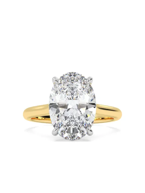 Tilla 14K yellow gold diamond solitaire ring