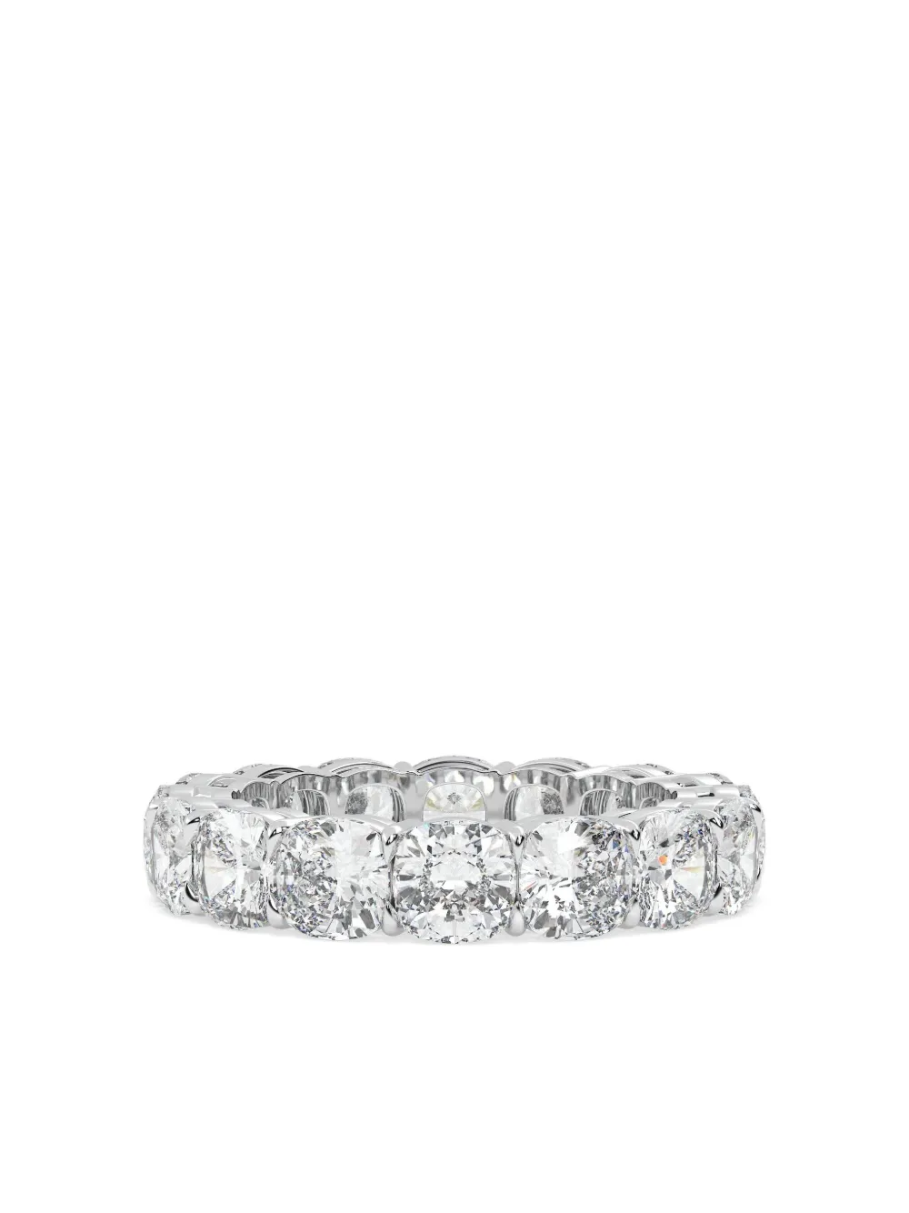 Tilla 14k White Gold Diamond Eternity Ring In Metallic