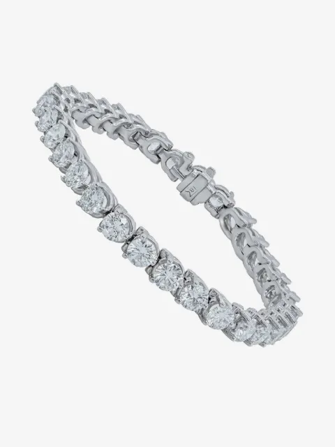 Tilla bracelet en or blanc 14ct serti de diamant de synthèse