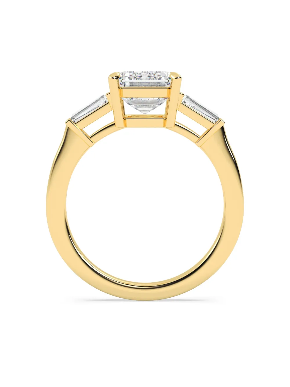 Tilla 14k Yellow Gold Emerald Diamond Ring In Gold