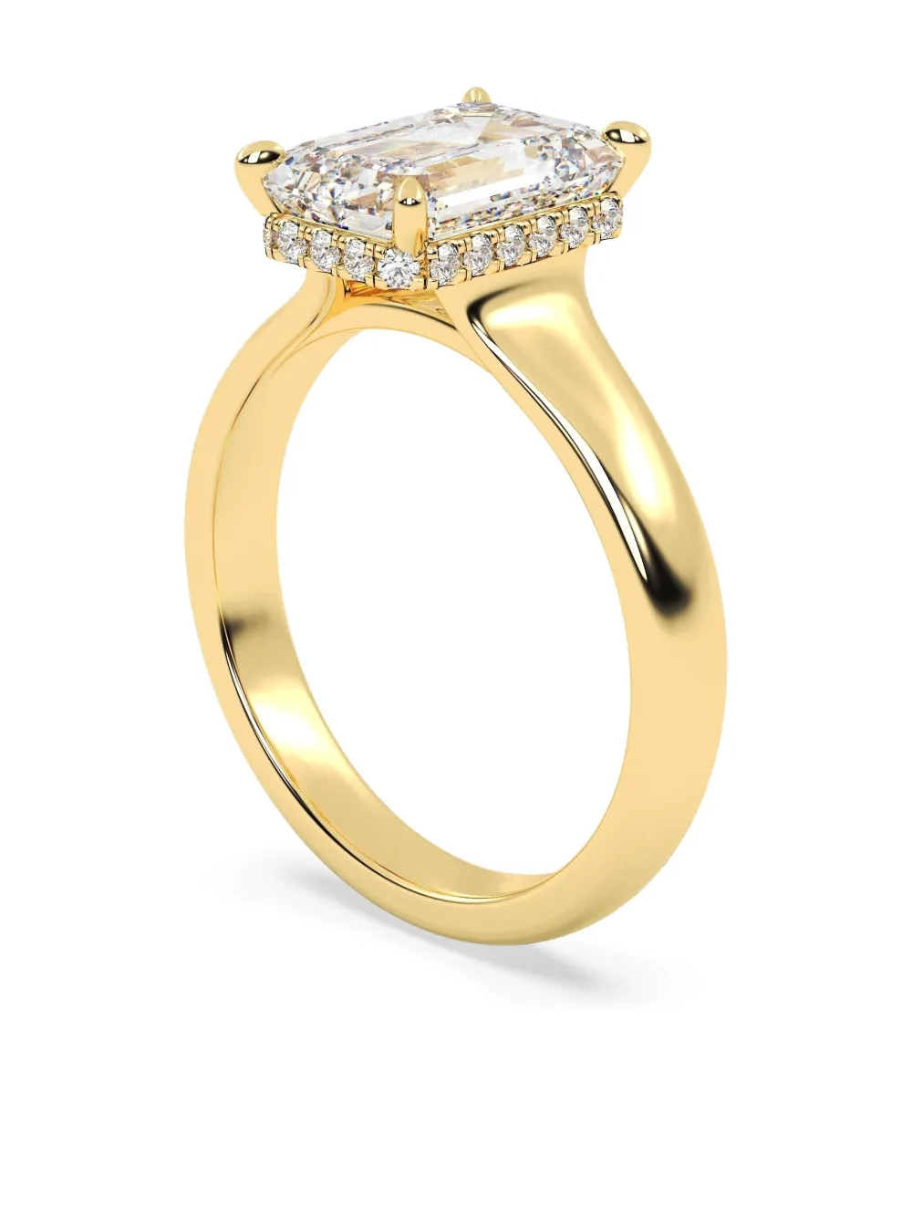 Tilla 14k Yellow Gold Diamond Solitaire Ring In Gold