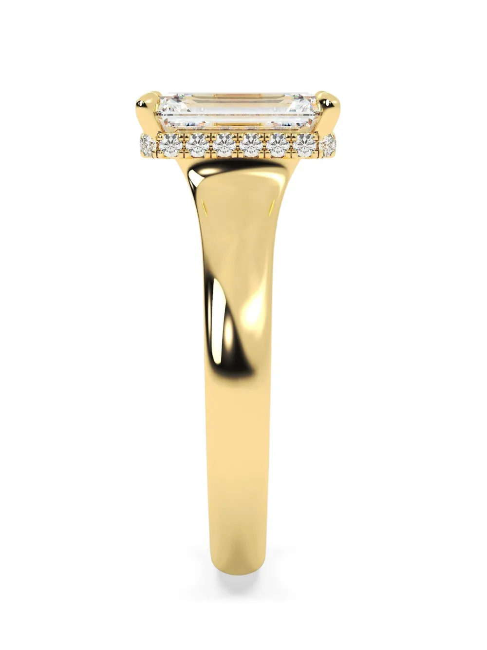 Tilla 14k Yellow Gold Diamond Solitaire Ring In Gold