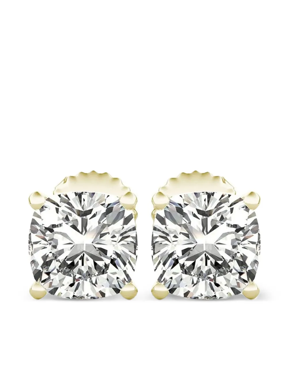 Tilla 14K yellow gold diamond stud earrings | Gold | Image 1