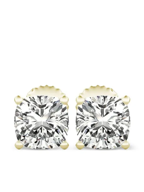 Tilla aretes en oro amarillo de 14kt con diamante