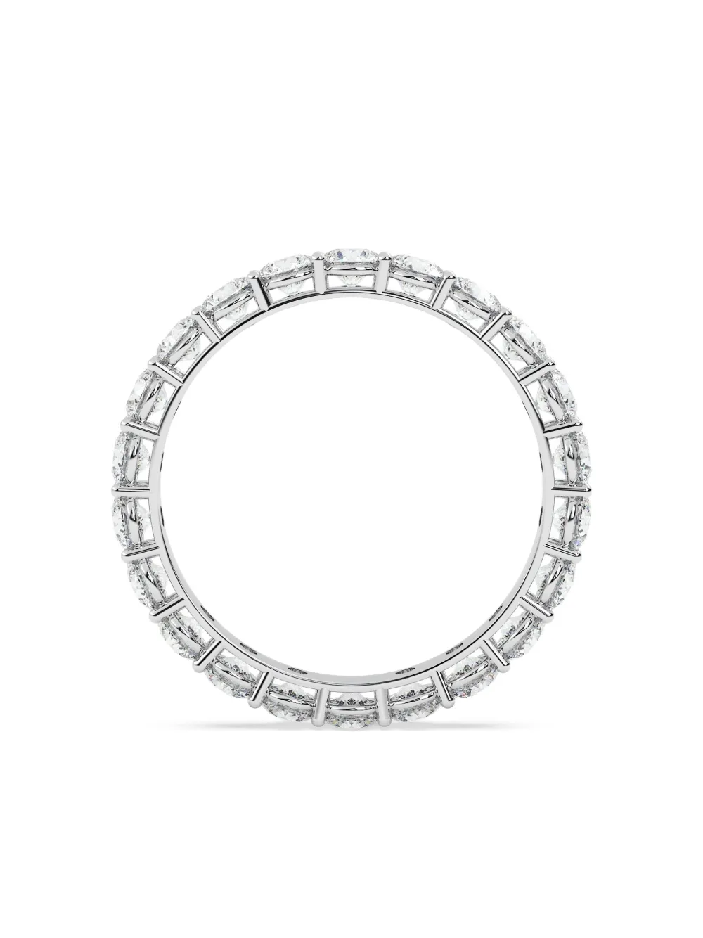 Tilla 14k White Gold Diamond Eternity Ring In Silver