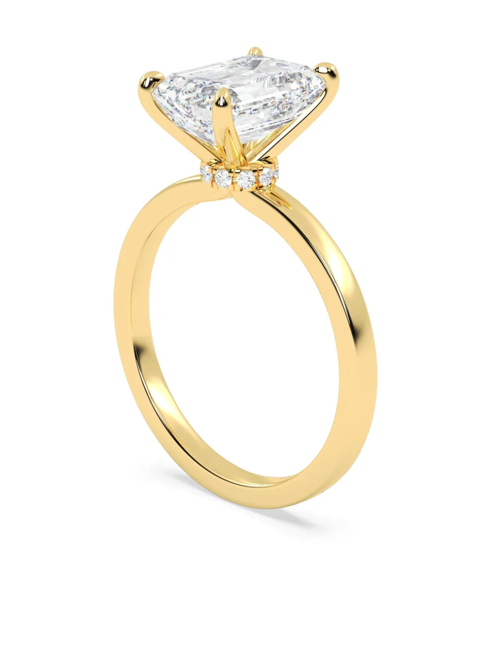 Tilla 14k Yellow Gold Solitaire Ring In Gold