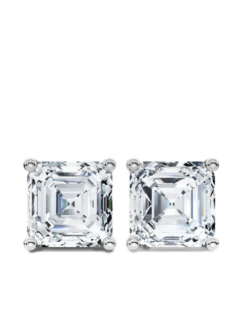 Tilla aretes en oro blanco de 14kt con diamante de corte assche5r