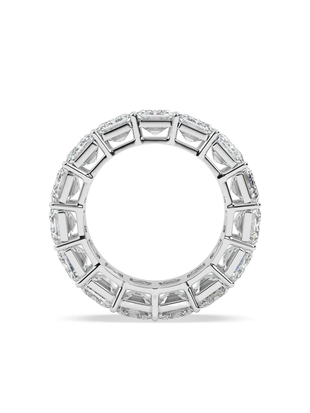 Tilla 14k White Gold Diamond Eternity Ring In Silver