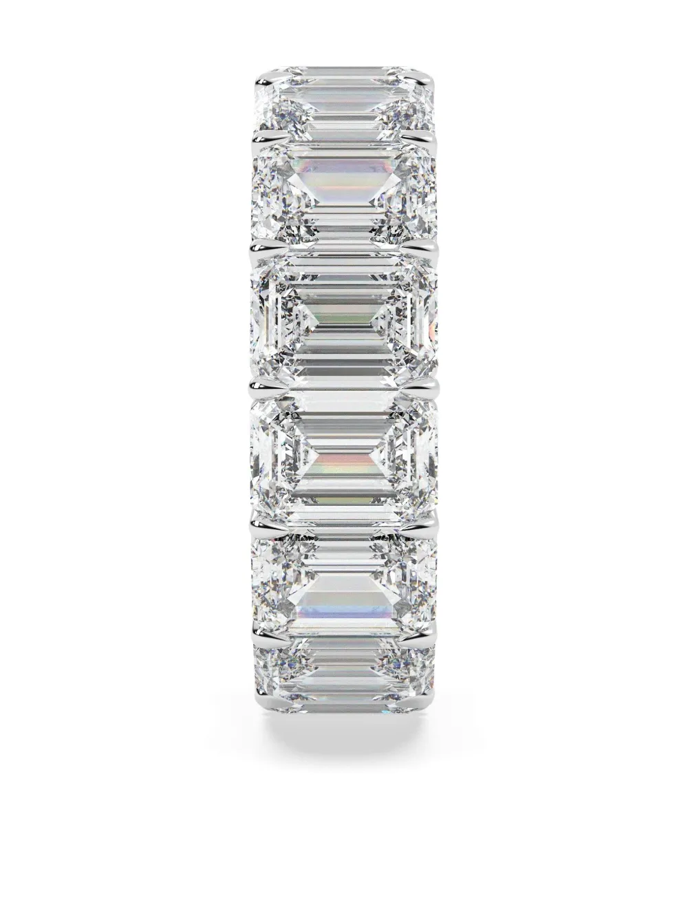 Tilla 14k White Gold Diamond Eternity Ring In Silver