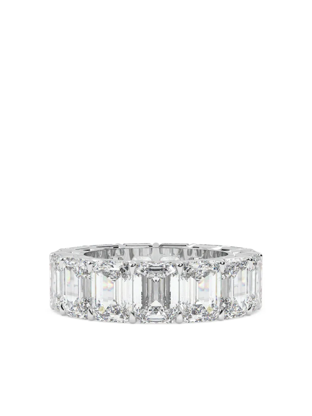 Tilla 14k White Gold Diamond Eternity Ring In Silver