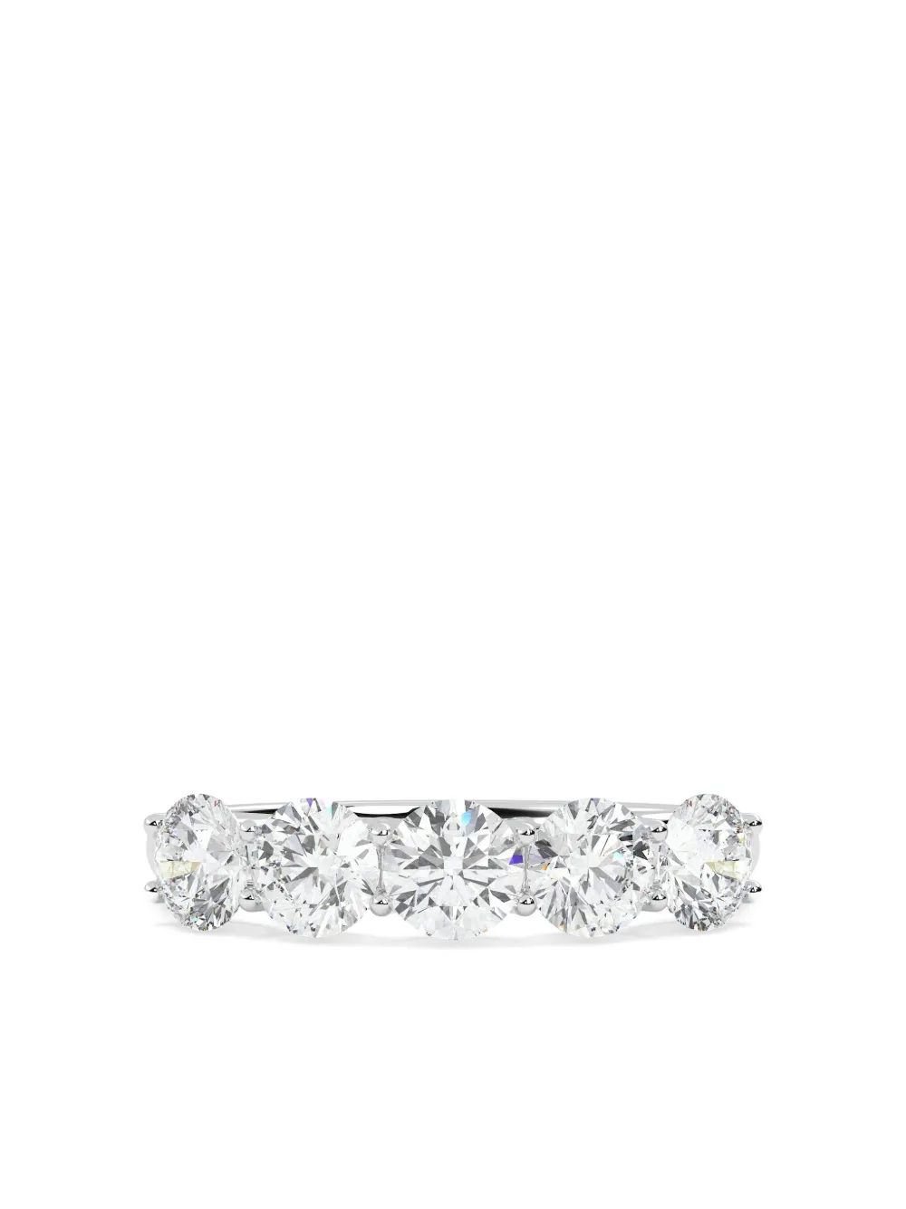 Tilla 14k White Gold Diamond Wedding Ring In Metallic