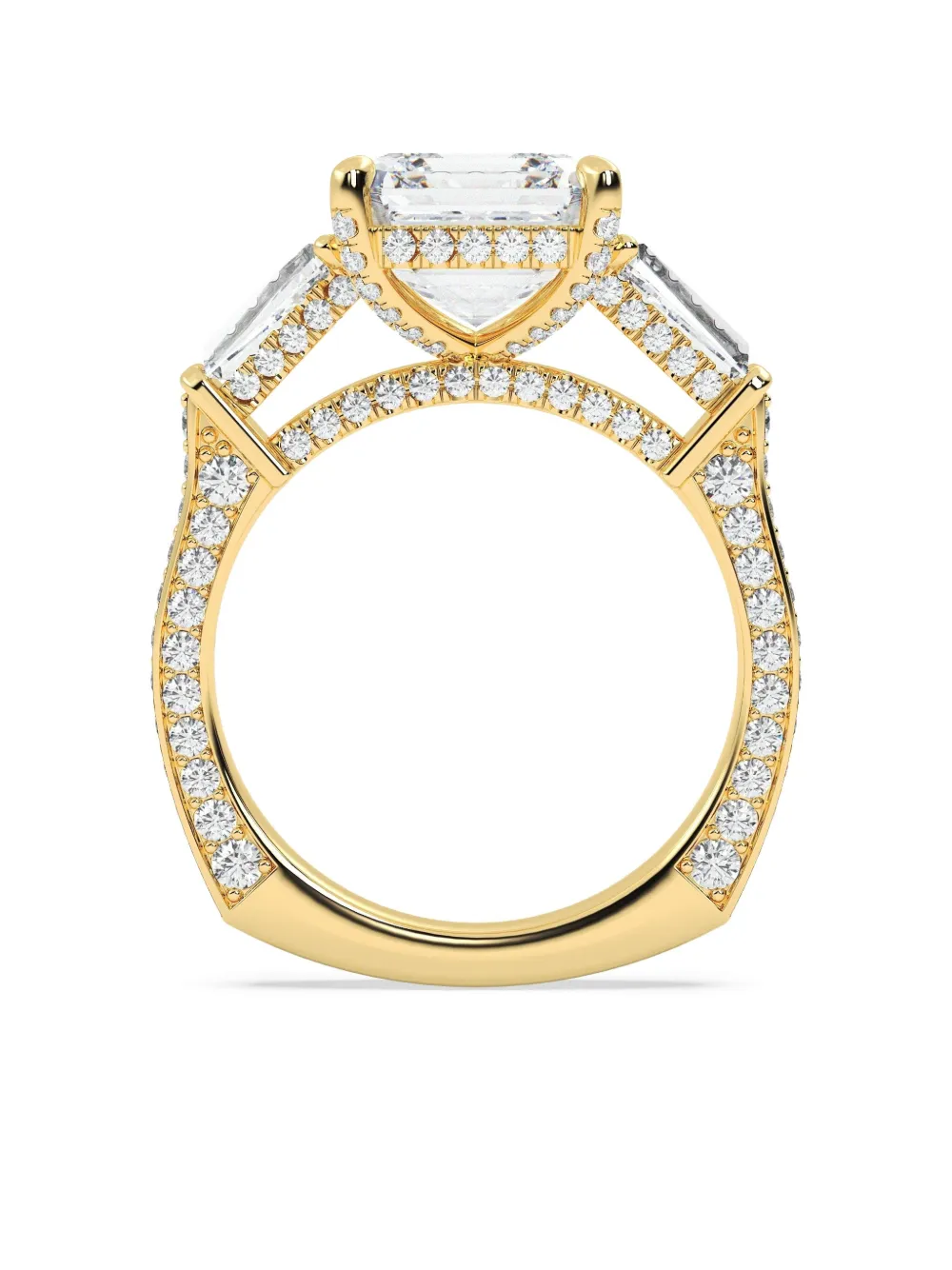 Tilla 14k Yellow Gold Diamond Engagement Ring In Gold