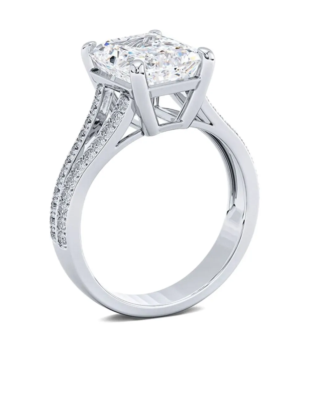 Tilla 14k White Gold Diamond Accented Ring In Silver