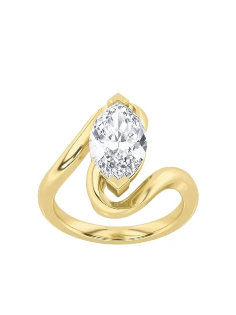 Tilla 14K yellow gold Fashion lab-grown diamond ring