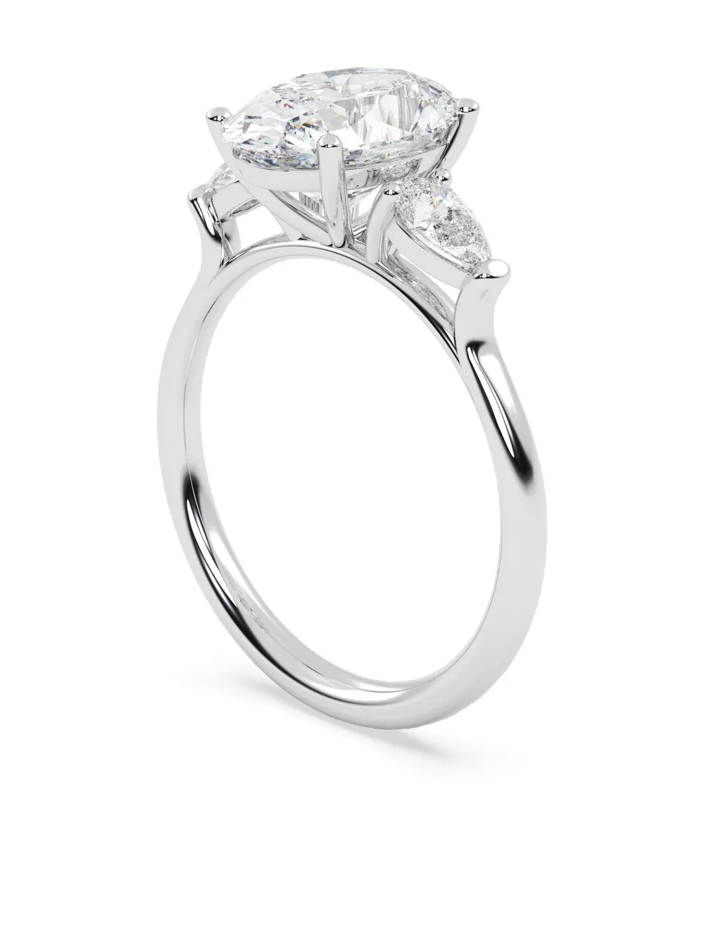 Tilla 14k White Gold Diamond Ring In Silver