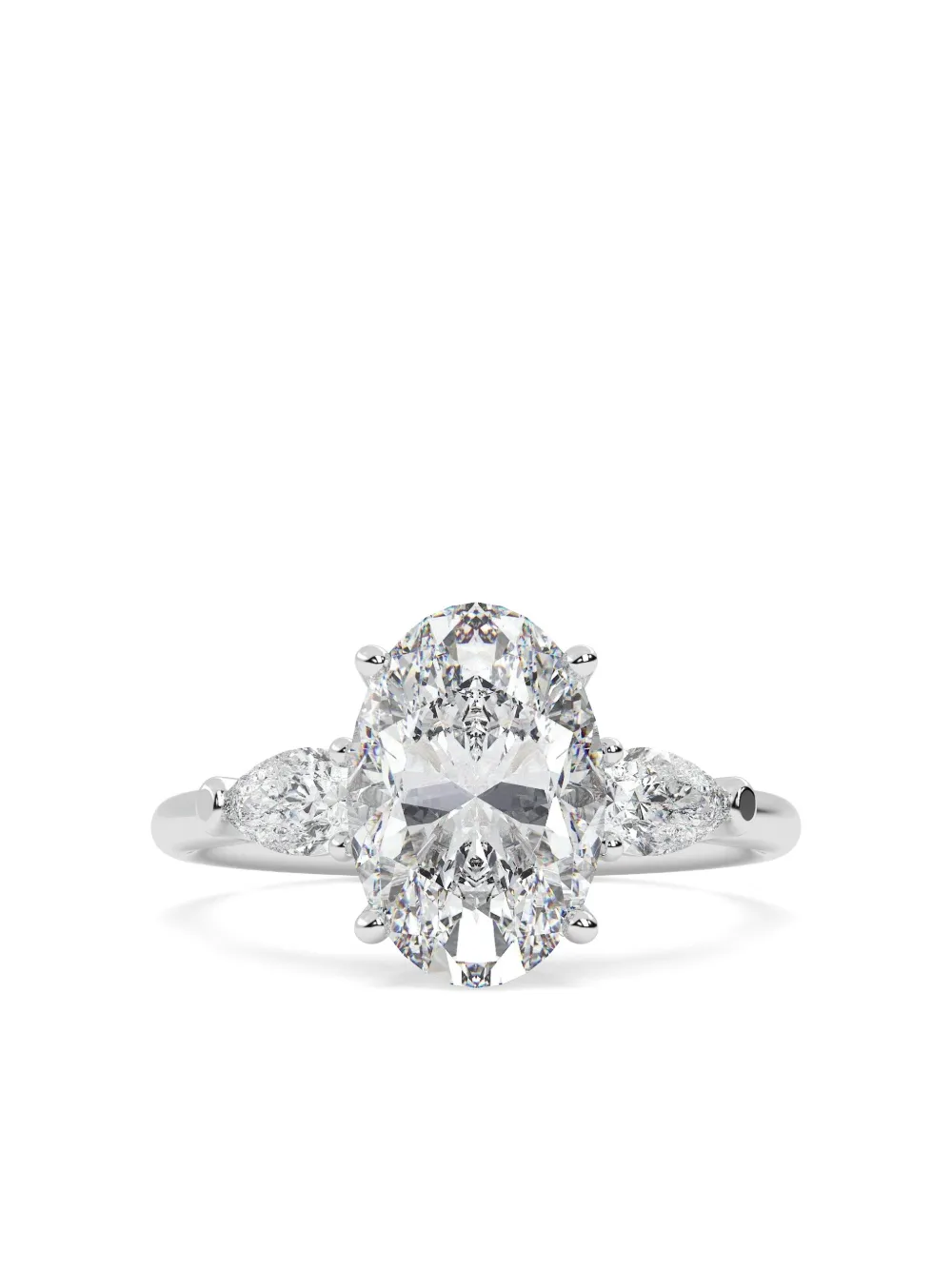 Tilla 14k White Gold Diamond Ring In Silver