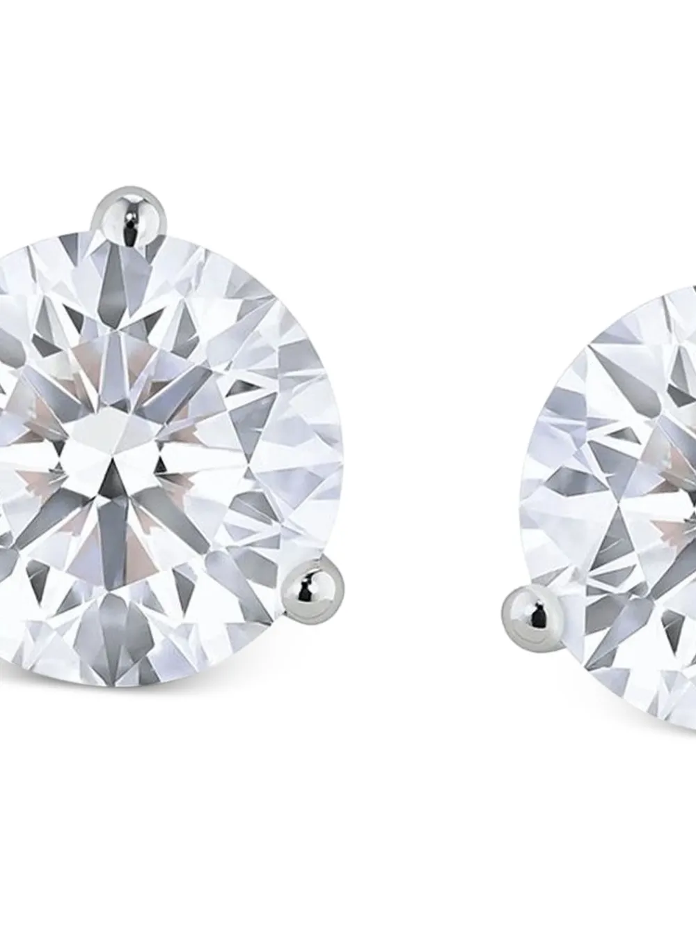 Tilla 14K white gold lab-grown diamond stud earrings | Fine Jewelry | Image 2