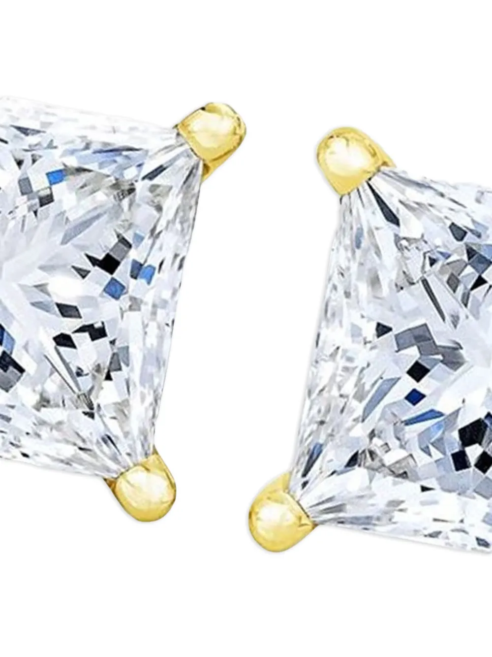 Tilla 14K yellow gold lab-grown diamond stud earrings | Fine Jewelry | Image 2