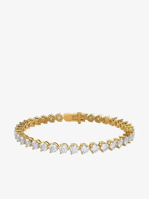 Tilla bracelet rivière en or jaune 14 ct avec diamants de synthèse