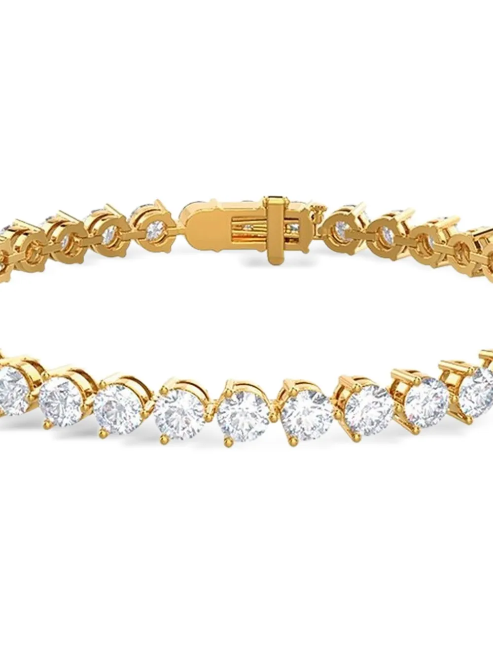 Tilla 14K yellow gold lab-grown diamond tennis bracelet | Fine Jewelry | Image 2