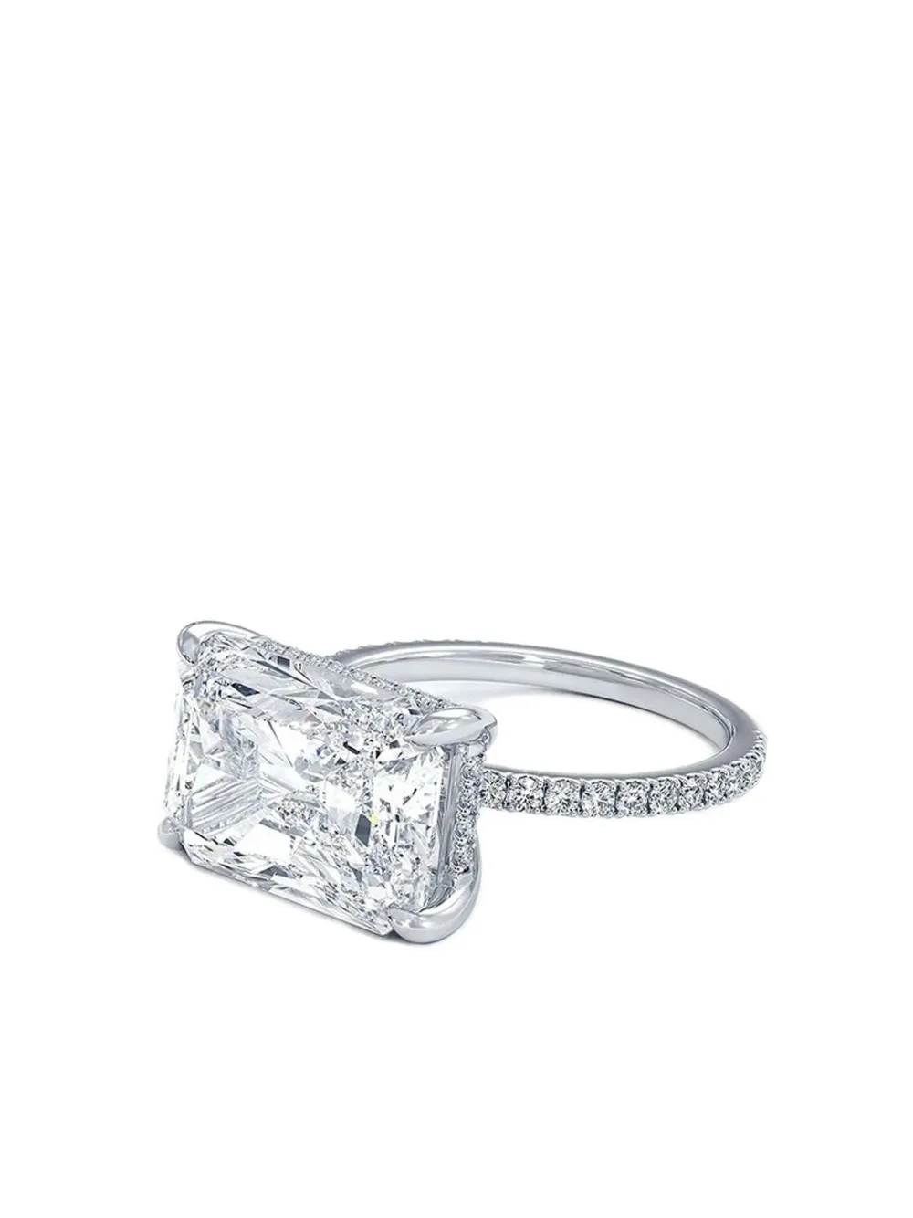 Tilla 14k White Gold Diamond Accented Ring In Silver