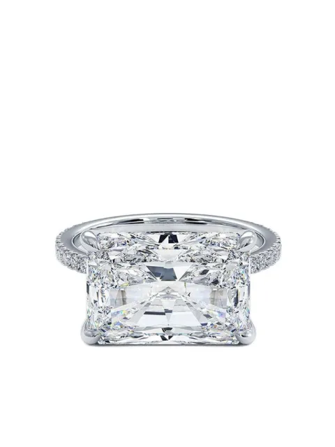 Tilla anillo en oro blanco de 14kt con diamante