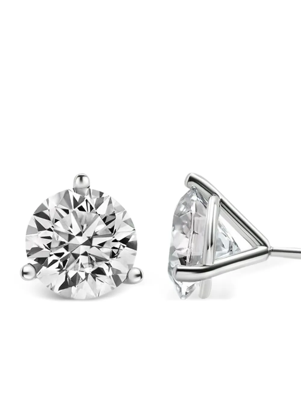 Tilla 14K white gold lab-grown diamond stud earrings | Image 2