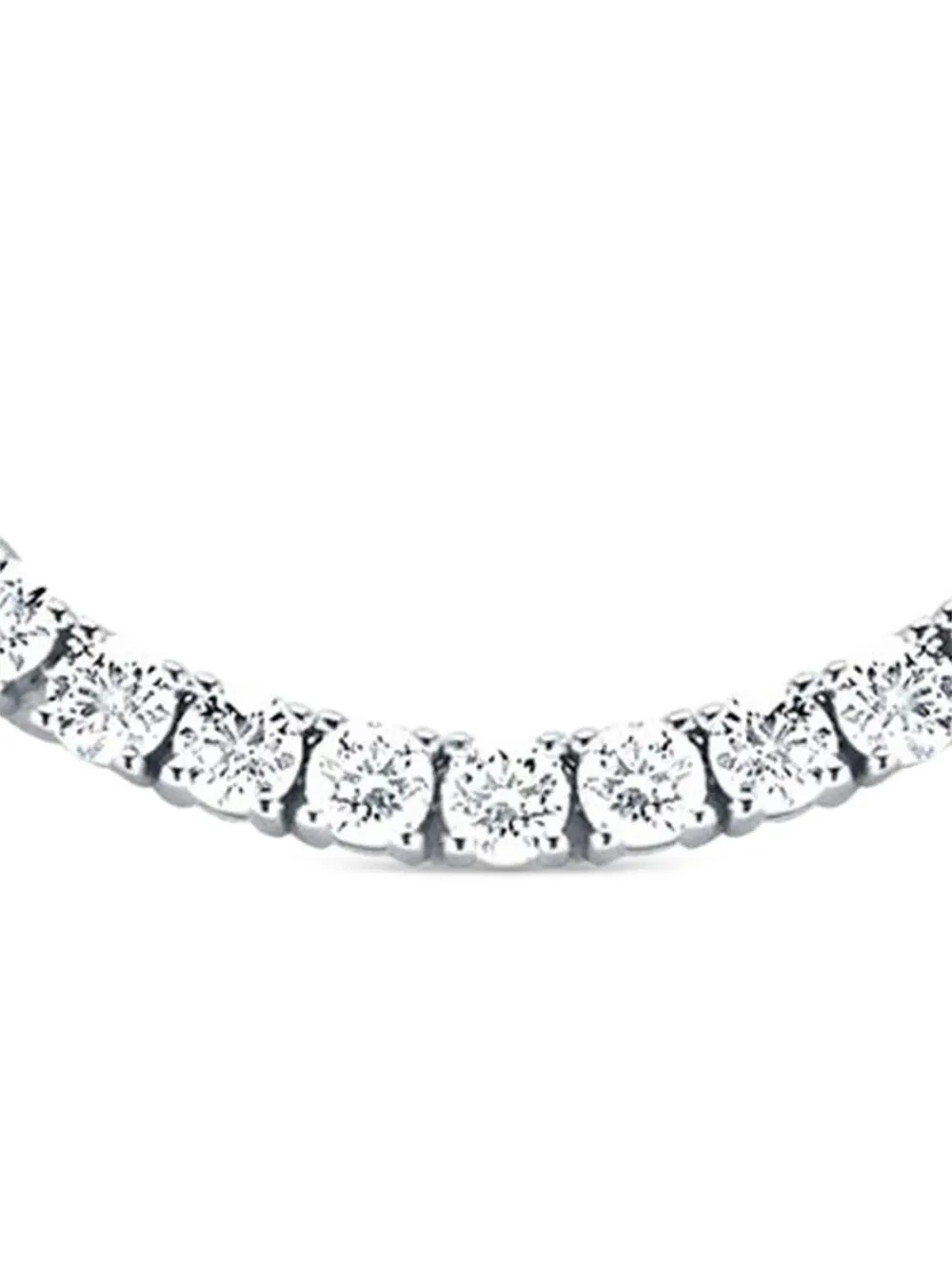 Tilla 14K white gold diamond tennis necklace | Image 2