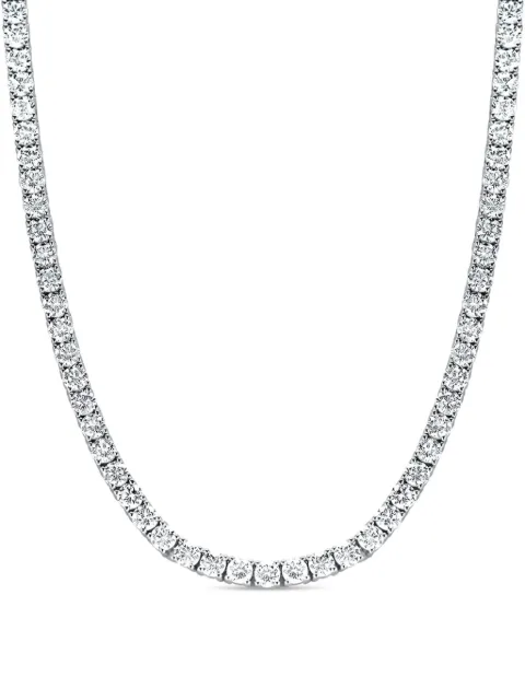 Tilla 14K white gold diamond tennis necklace