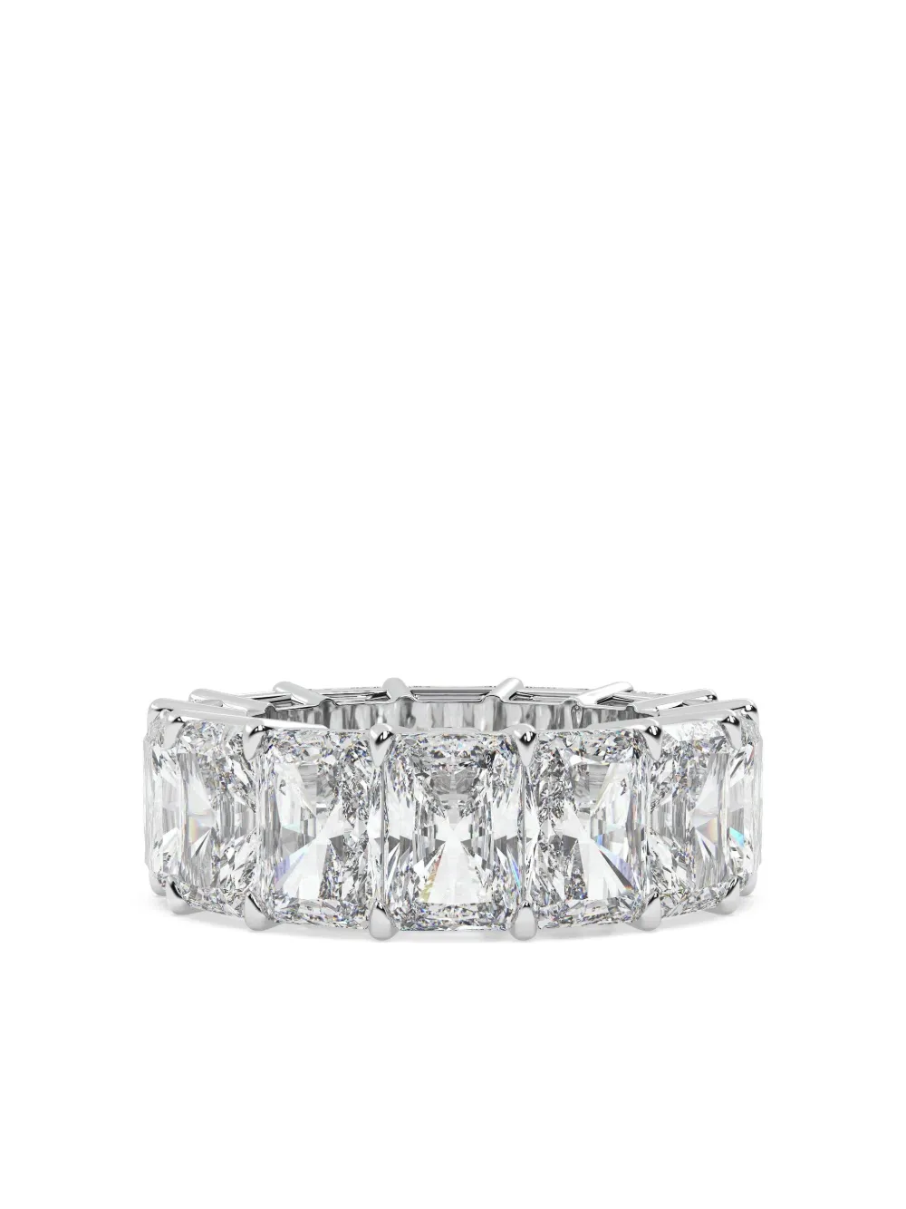 Tilla 14K white gold diamond eternity ring | Silver | Image 1